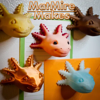 Axolotl Fridge Magnet