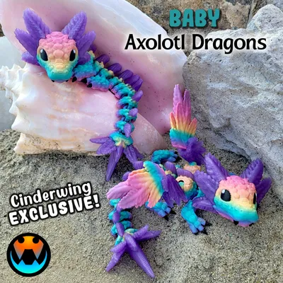 Baby Axolotl Dragon