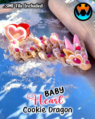 Baby Cookie Heart Dragon