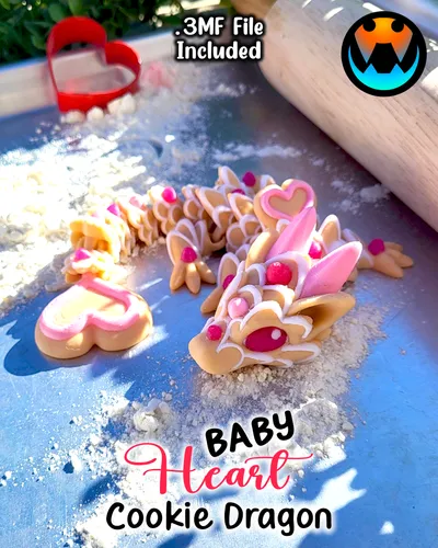 Baby Cookie Heart Dragon