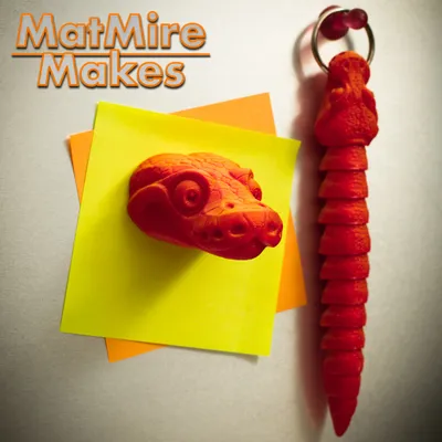 Ball Python Baby Keychain & Magnet