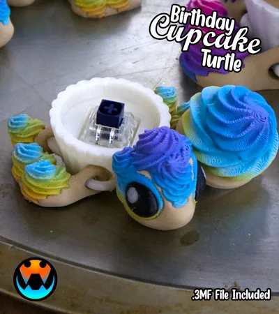 Birthday Cupcake Turtle