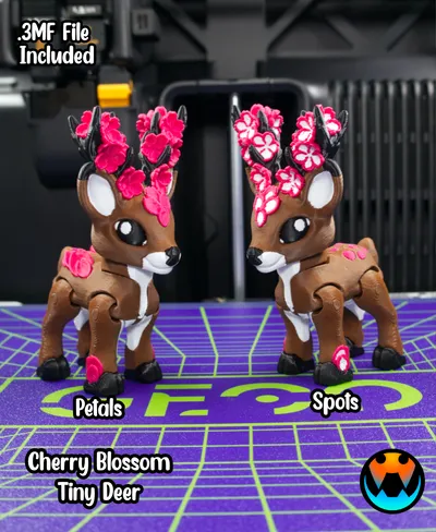 Cherry Blossom Tiny Deer