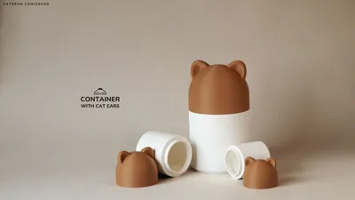Container With Cat Ears