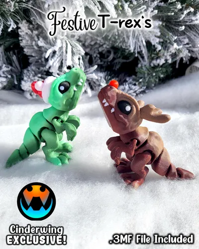 Festive Tiny T-Rex