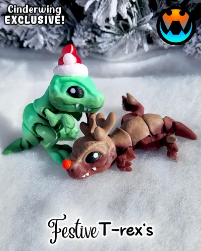 Festive Tiny T-Rex