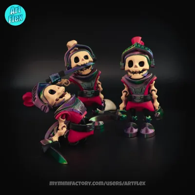 Flexi Knight Skeleton