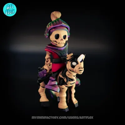 Flexi Knight Skeleton