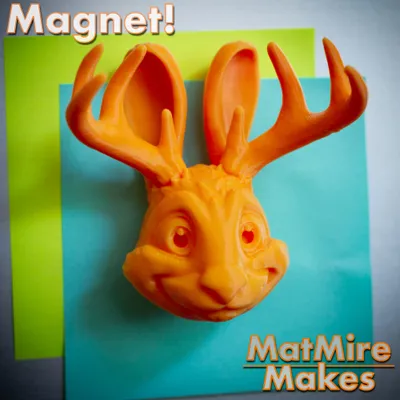 Jackalope Fridge Magnet