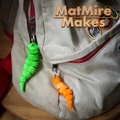 Leopard Gecko Tail Keychain