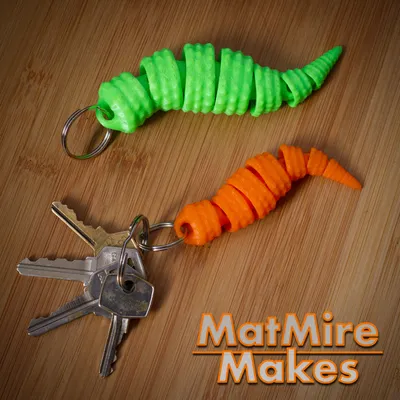 Leopard Gecko Tail Keychain