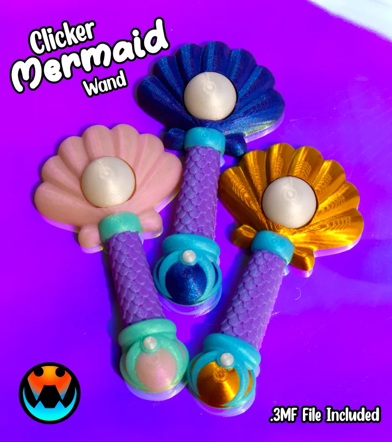 Mermaid Clicker Wand