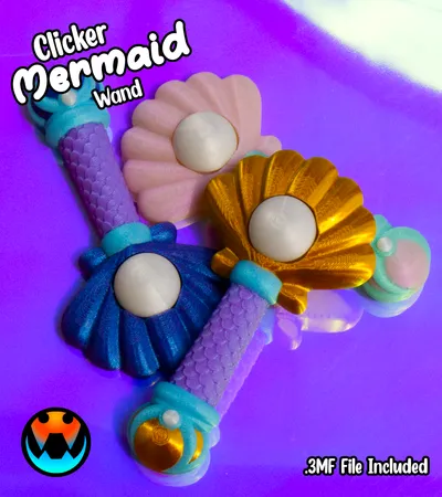 Mermaid Clicker Wand