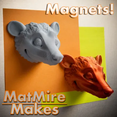 Opossum Fridge Magnet