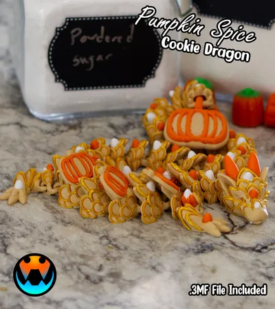 Pumpkin Spice Cookie Dragon