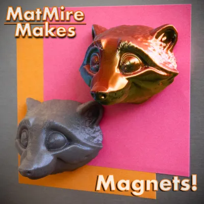 Raccoon Fridge Magnet