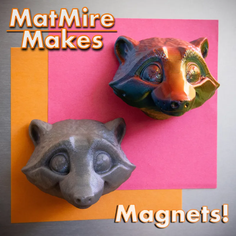 Raccoon Fridge Magnet