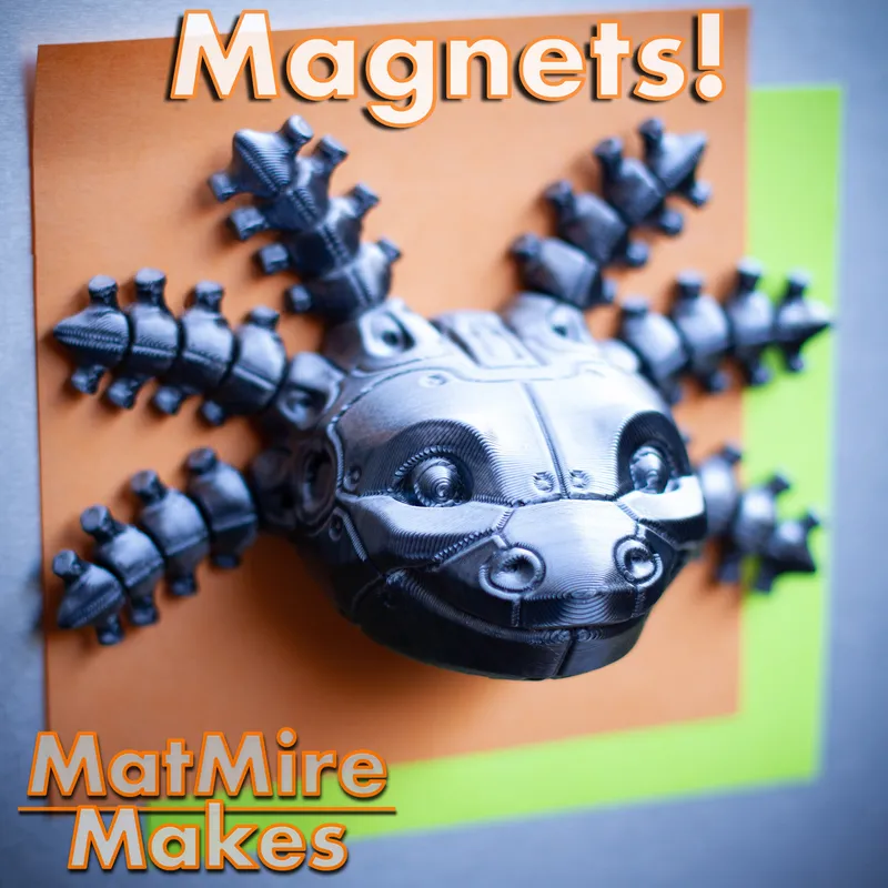 RoboLotl Fridge Magnet