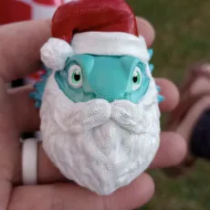 Santa Beardie Magnets & Ornaments