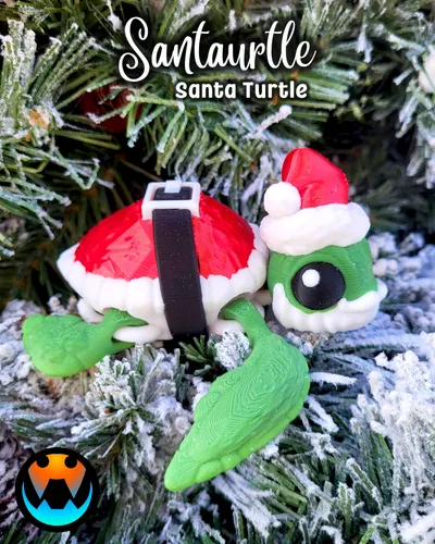 Santaurtle" Santa Turtle