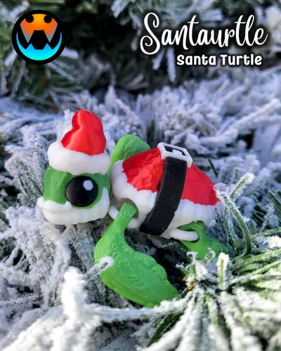 Santaurtle" Santa Turtle