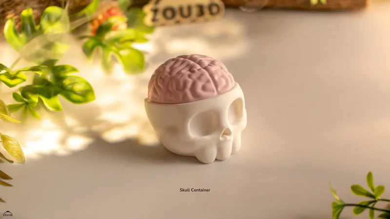 Skull Container