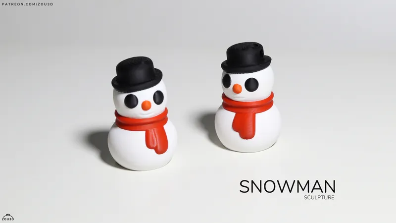 Snowman Sculpture