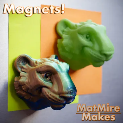 Tiger Fridge Magnet & Keychain
