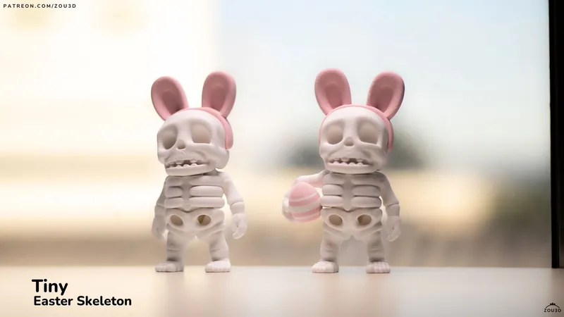 Tiny Easter Skeleton