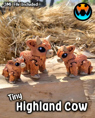 Tiny Highland Cow
