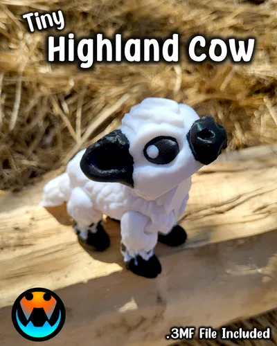 Tiny Highland Cow