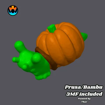 Tiny Pumpkin Snail