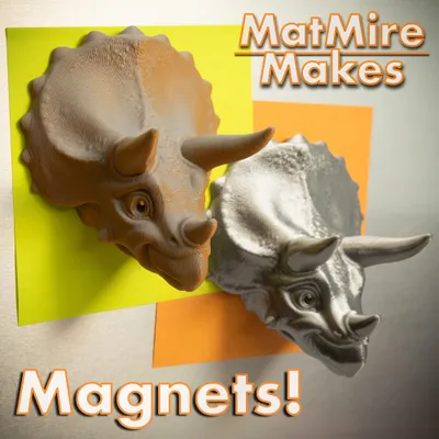 Triceratops Fridge Magnets