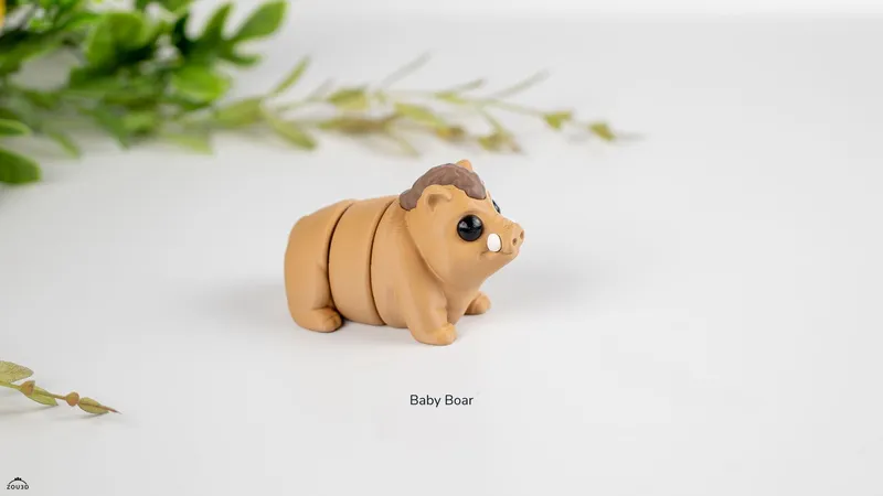 Verzameling kleine WobbleZoo-diertjes